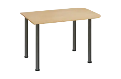 EJH 1 - 120 přístavba jednací, kovová podnož chrom, deska 18 mm, javor horský